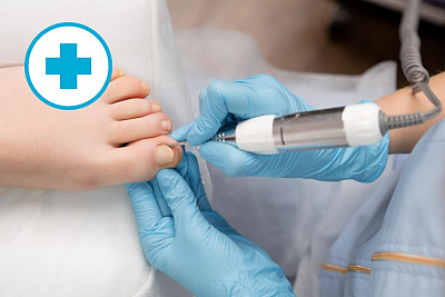 Первая помощь при педикюре